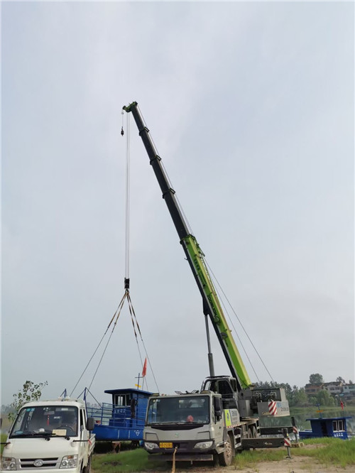 深泽县桥梁建设吊装案例